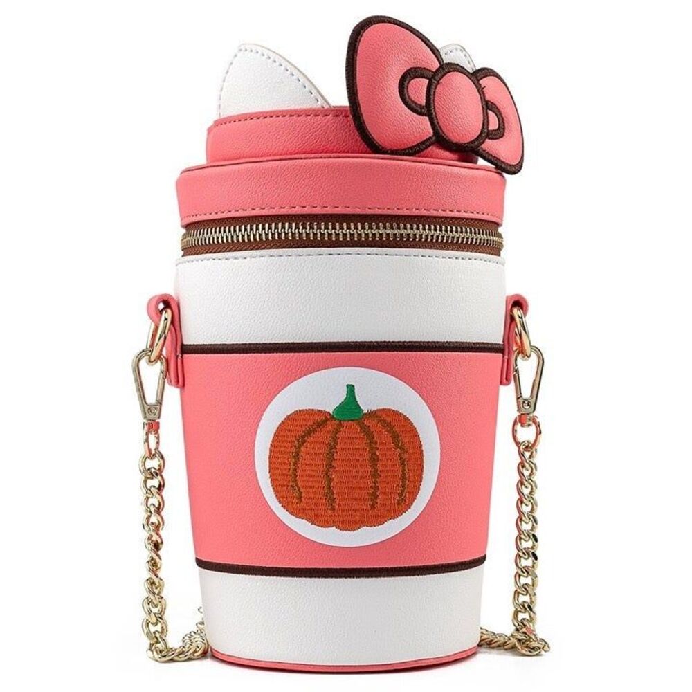 VERY RARE Loungefly Sanrio Hello Kitty Pumpkin Spice Latte Crossbody Purse Bag